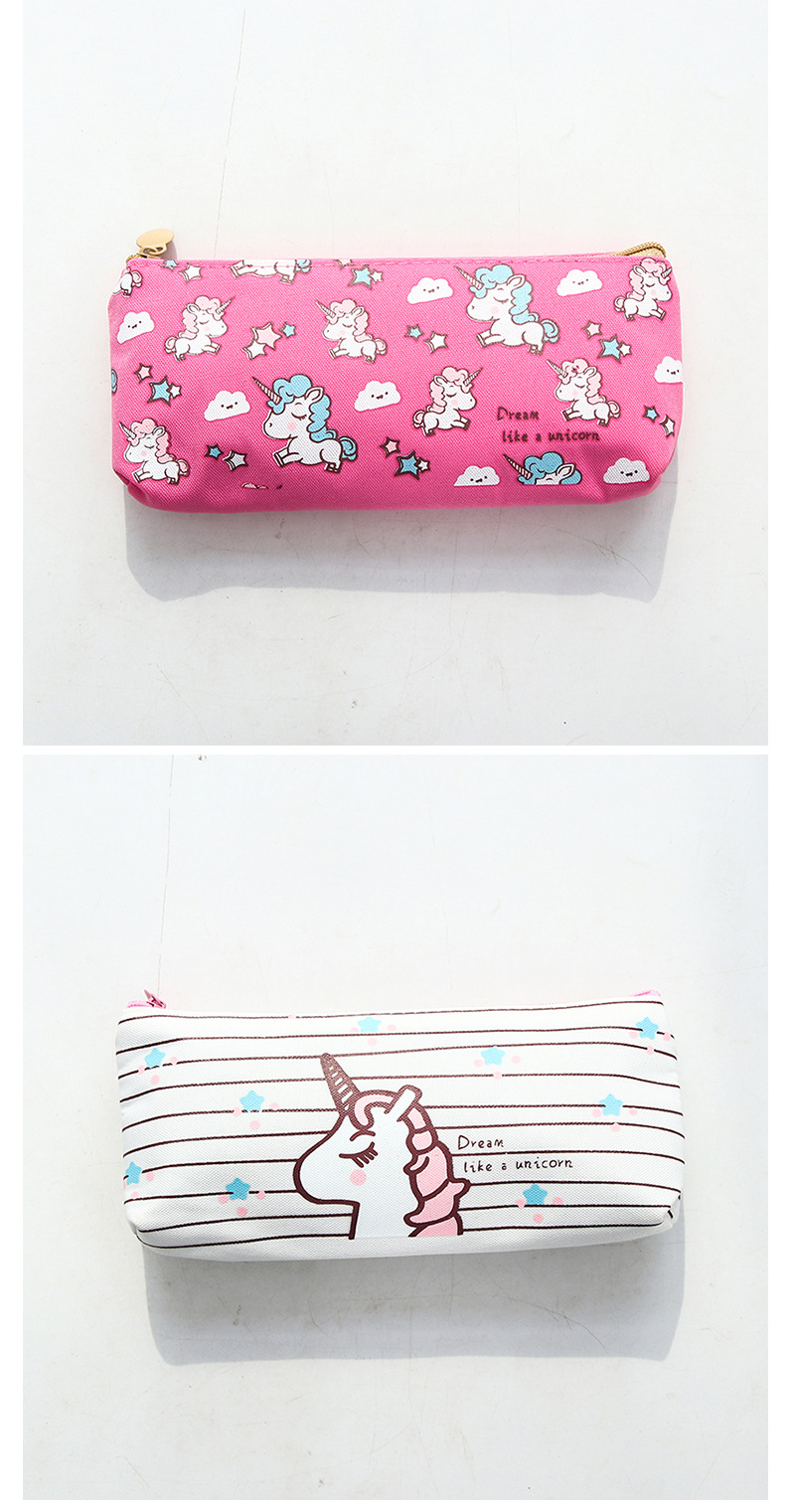 Unicorn pen bag student pencil case storage bag small fresh pencil female Unicorn pen bag student pencil case storage bag small fresh pencil female