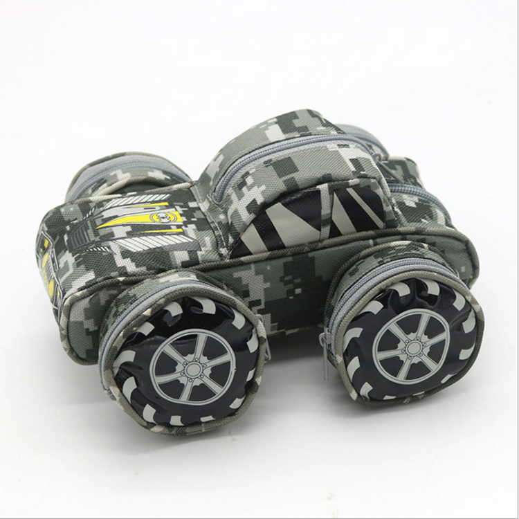 Speed four-wheel suv pen bag boys shape password lock to receive school children&#039;s stationery