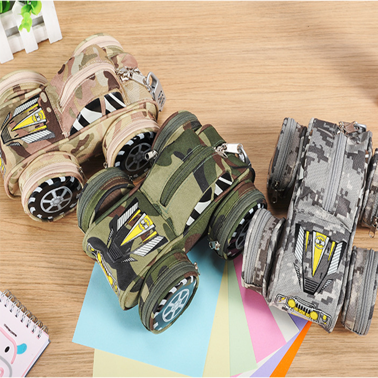 Speed four-wheel suv pen bag boys shape password lock to receive school children&#039;s stationery