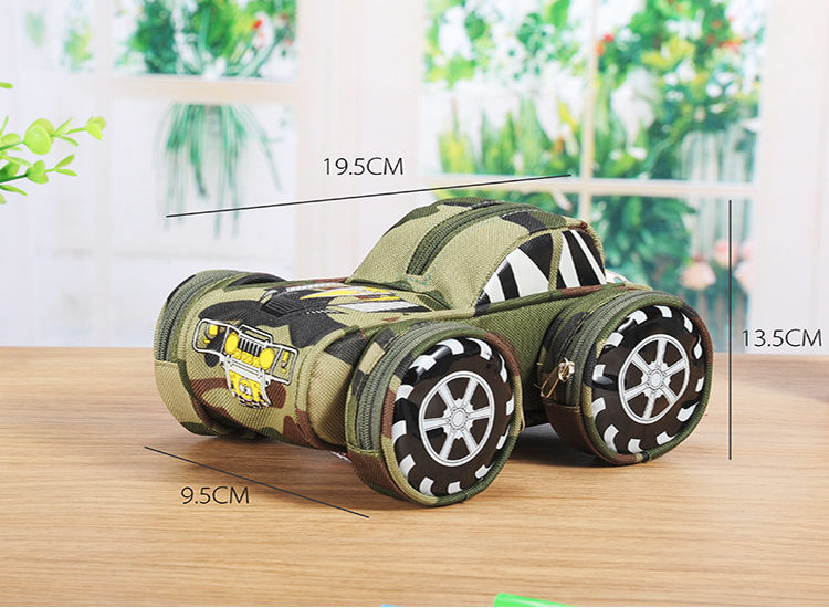 Speed four-wheel suv pen bag boys shape password lock to receive school children's stationery Speed four-wheel suv pen bag boys shape password lock to receive school children's stationery