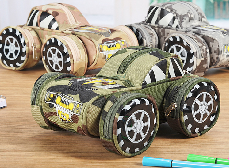 Speed four-wheel suv pen bag boys shape password lock to receive school children's stationery Speed four-wheel suv pen bag boys shape password lock to receive school children's stationery