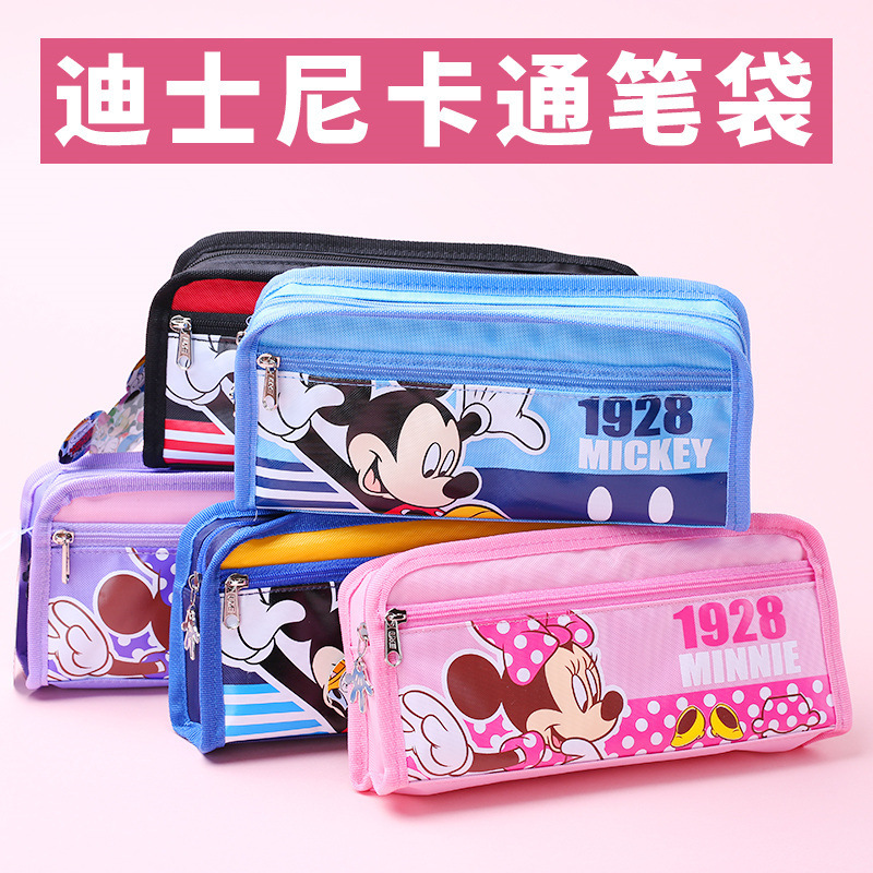Sni special offer genuine cartoon creative pen bag Micky pen bag large capacity student pen bag wholesale