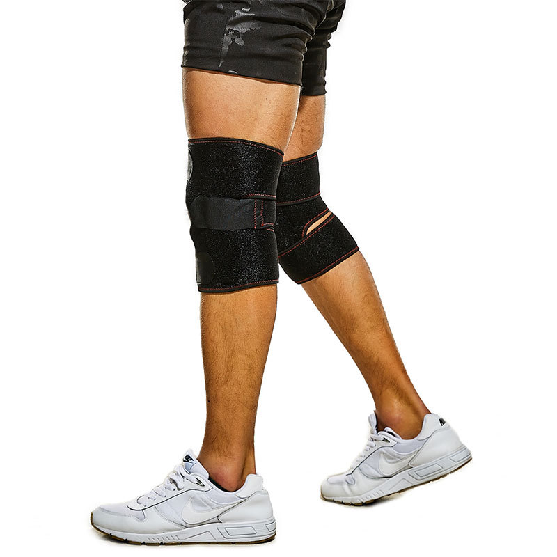 Amazon New Outdoor Kneecap Pressure Adjustable Steel Plate Kneecap Knee Joint Fixed Sports Protective Gear Stall