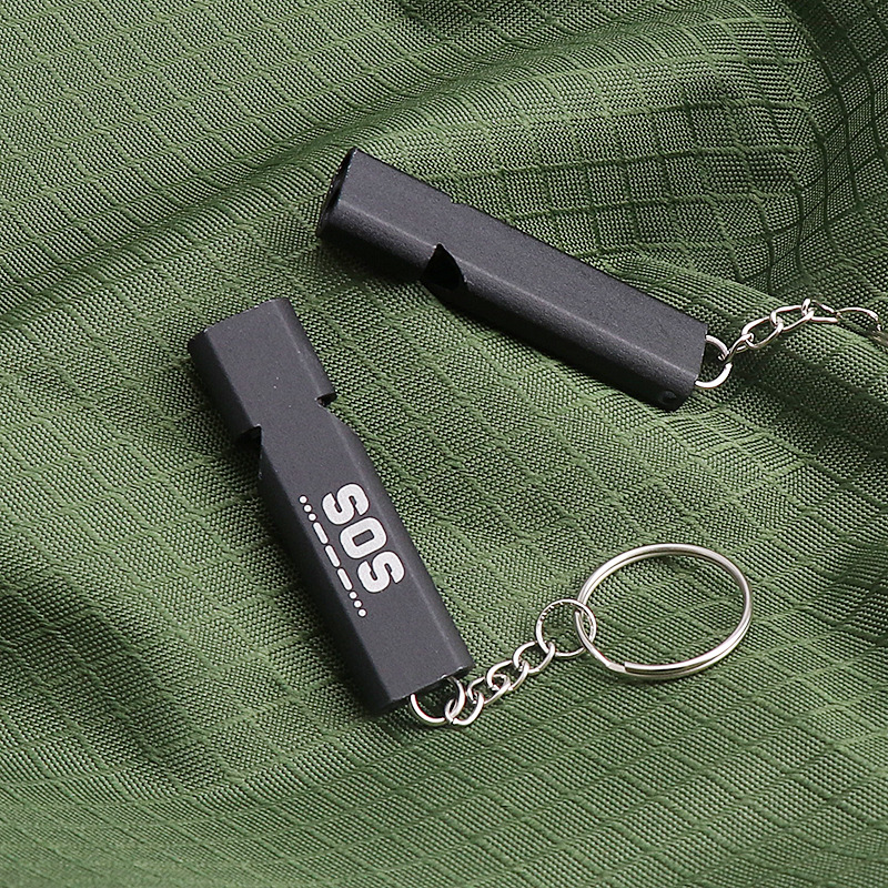 Whistle First Aid Whistle Double Tube Outdoor Survival Whistle Treble High Frequency Whistle Earthquake Relief Whistle