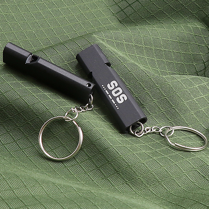 Whistle First Aid Whistle Double Tube Outdoor Survival Whistle Treble High Frequency Whistle Earthquake Relief Whistle