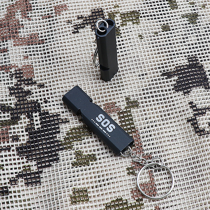 Whistle First Aid Whistle Double Tube Outdoor Survival Whistle Treble High Frequency Whistle Earthquake Relief Whistle