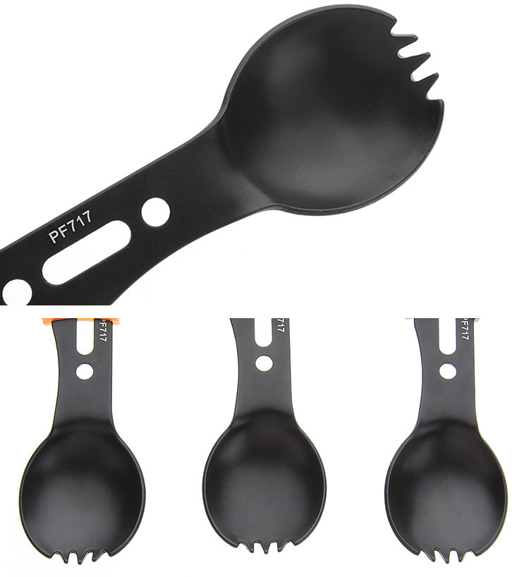 Multifunctional Camping Tableware Knife, Fork and Spoon Integrated Outdoor Knife Camping Survival Knife Treble Whistle Multifunctional Camping Tableware Knife, Fork and Spoon Integrated Outdoor Knife Camping Survival Knife Treble Whistle