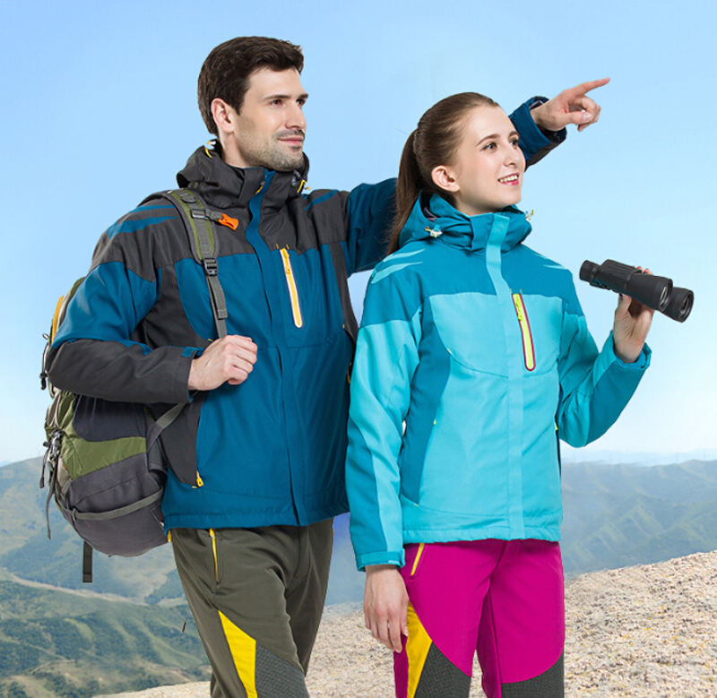 Manufacturers selling outdoor windproof rain jacket double couple models