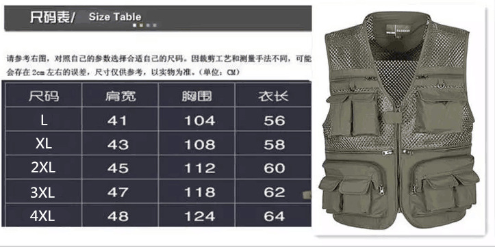 Print photo vest fishing Vest male Spring and Summer Mesh Jacket Outdoor Overalls Pocket dad Print photo vest fishing Vest male Spring and Summer Mesh Jacket Outdoor Overalls Pocket dad