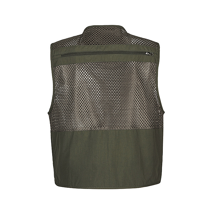 Print photo vest fishing Vest male Spring and Summer Mesh Jacket Outdoor Overalls Pocket dad Print photo vest fishing Vest male Spring and Summer Mesh Jacket Outdoor Overalls Pocket dad