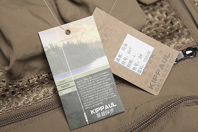 Print photo vest fishing Vest male Spring and Summer Mesh Jacket Outdoor Overalls Pocket dad Print photo vest fishing Vest male Spring and Summer Mesh Jacket Outdoor Overalls Pocket dad