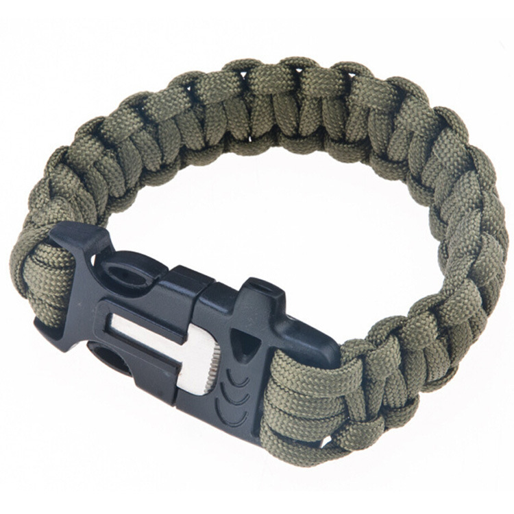 Same Day Delivery Wilderness Survival Wu Jing's Same Style Outdoor Survival Firestone Paracord Bracelet Same Day Delivery Wilderness Survival Wu Jing's Same Style Outdoor Survival Firestone Paracord Bracelet