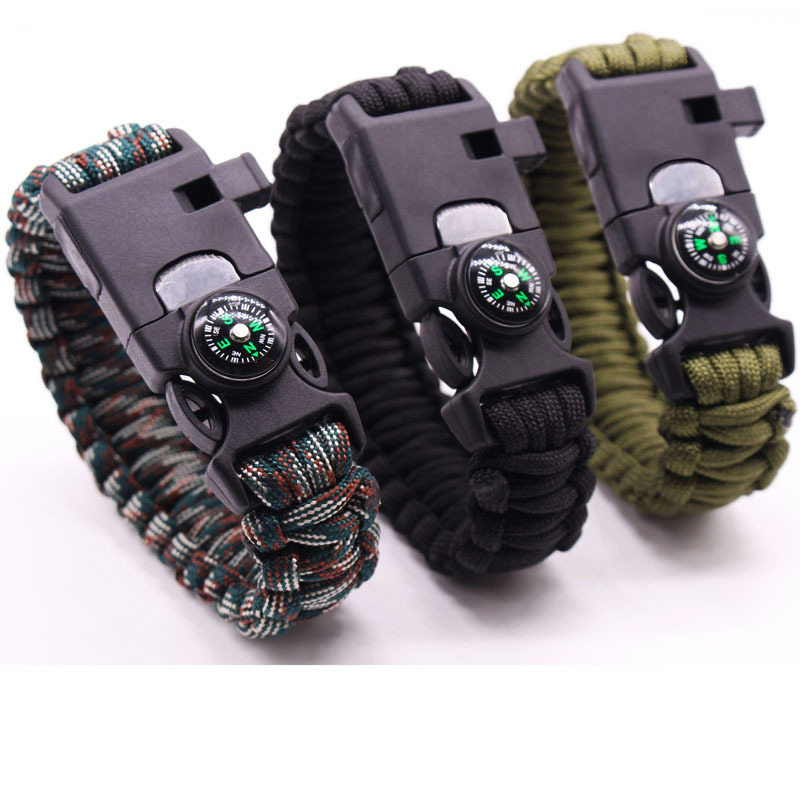 Landing Parachute Cord Rope Multifunctional Nine-in-One Paracord Bracelet Outdoor Survival Emergency Fire Escape Camping