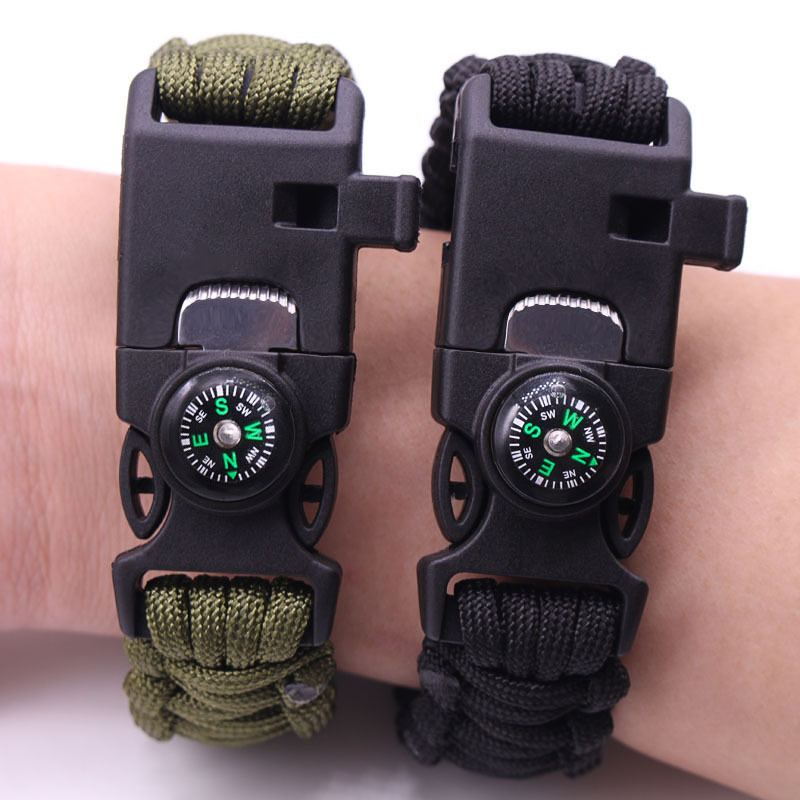 Landing Parachute Cord Rope Multifunctional Nine-in-One Paracord Bracelet Outdoor Survival Emergency Fire Escape Camping