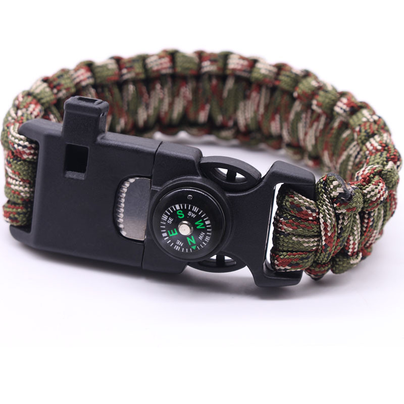 Landing Parachute Cord Rope Multifunctional Nine-in-One Paracord Bracelet Outdoor Survival Emergency Fire Escape Camping