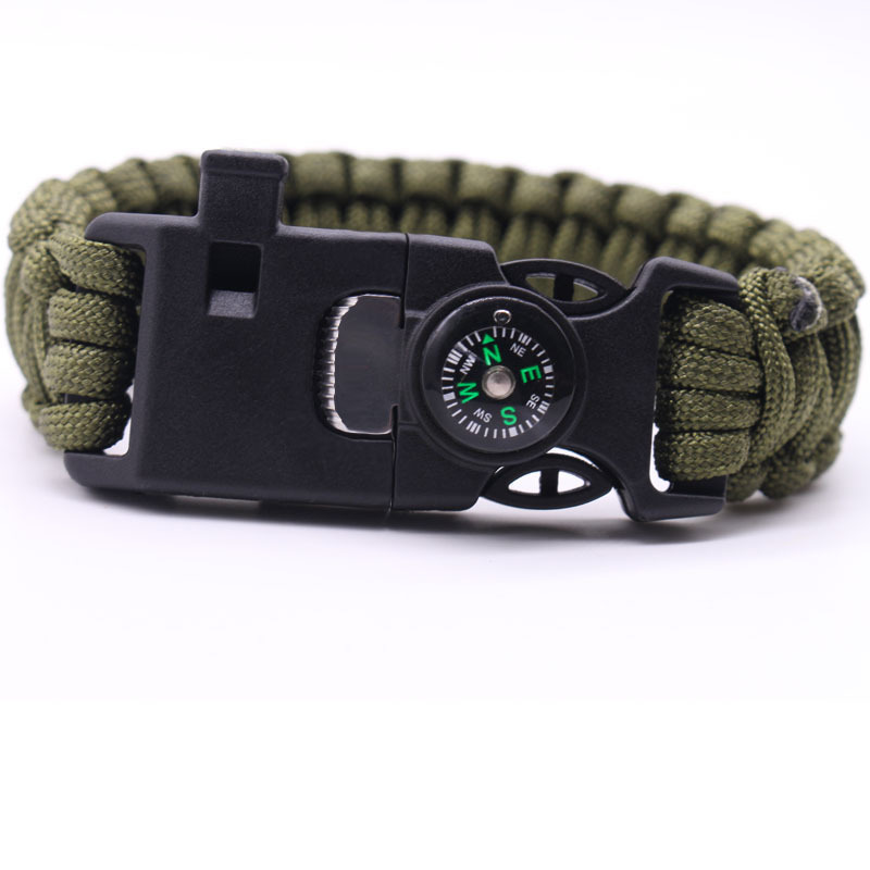 Landing Parachute Cord Rope Multifunctional Nine-in-One Paracord Bracelet Outdoor Survival Emergency Fire Escape Camping