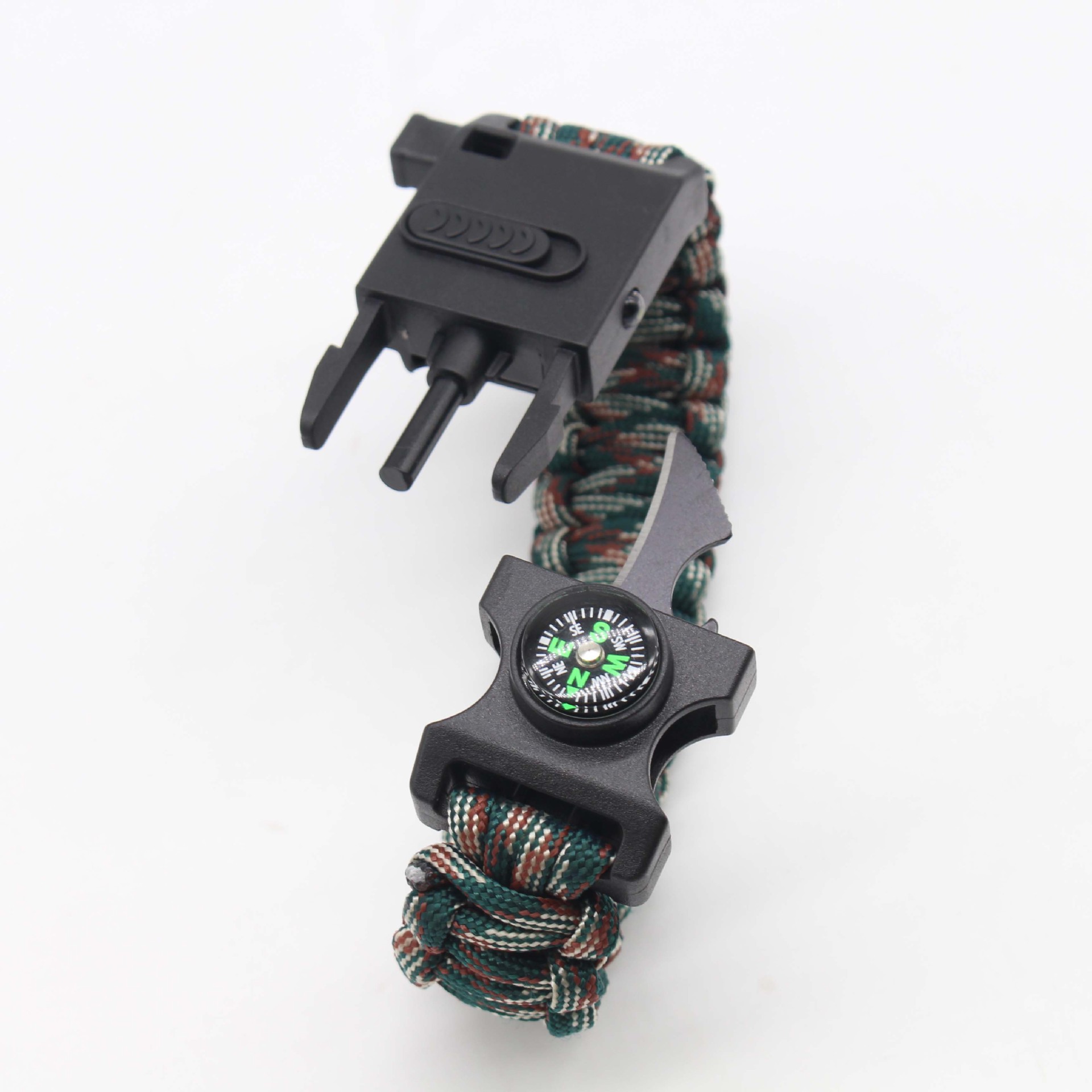 Paracord Bracelet Lighting Lamp Riding Outdoor Wilderness Survival Umbrella Rope Bangle Bracelet Life-Saving Knife