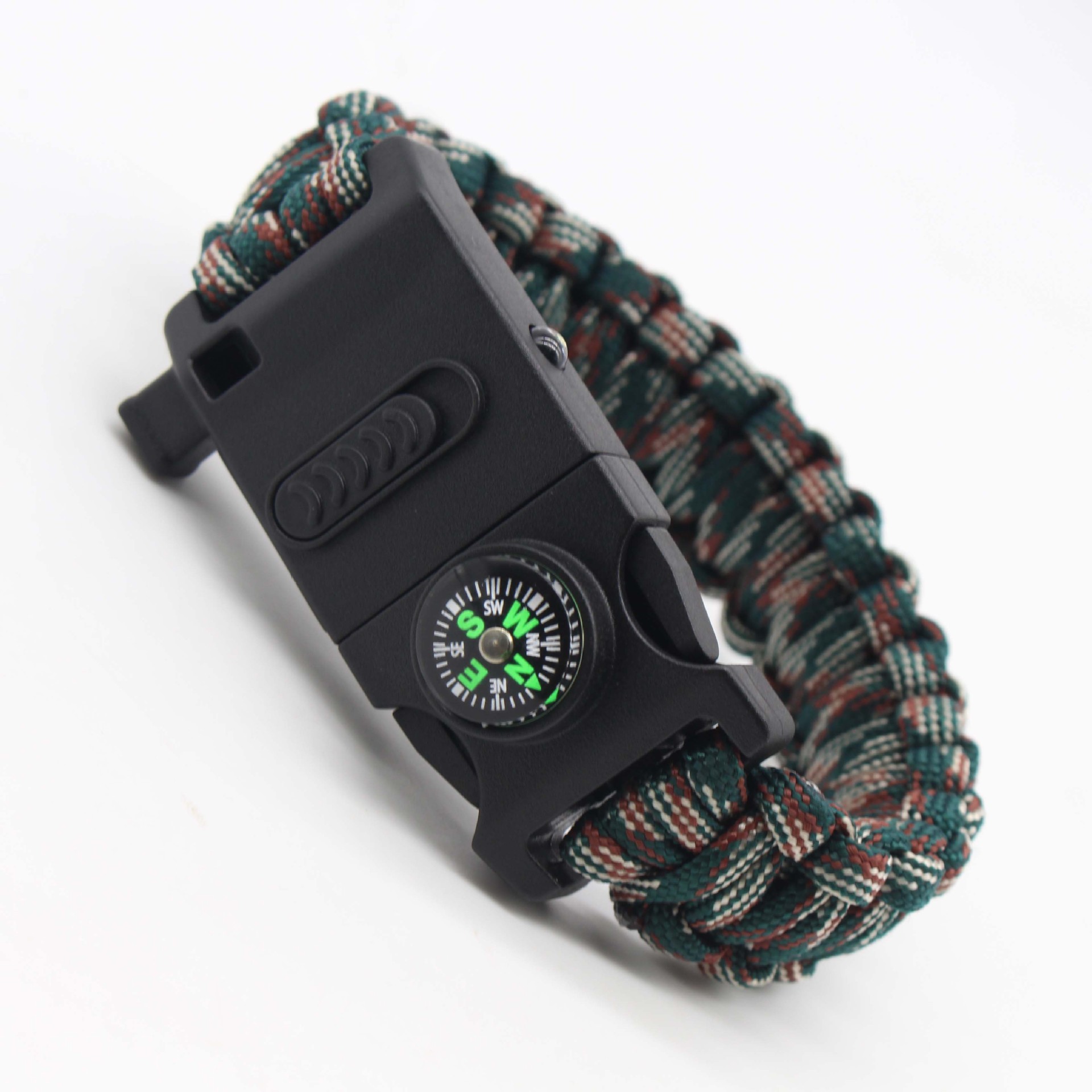 Paracord Bracelet Lighting Lamp Riding Outdoor Wilderness Survival Umbrella Rope Bangle Bracelet Life-Saving Knife