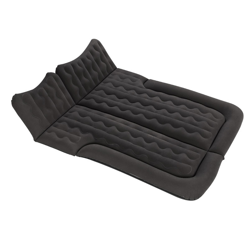 Car Inflatable Mattress SUV Inflatable Bed Sleeping Mat Car Rear Seat Cushion Trunk Head Guard Flocking Lathe
