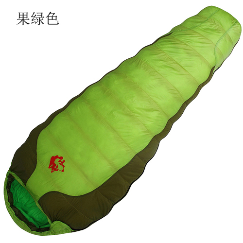 Sled dog outdoor winter style single mummy type warm cold down sleeping bag Sled dog outdoor winter style single mummy type warm cold down sleeping bag