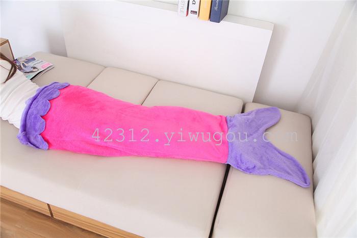 Hot baby boys and girls flannel sleeping bag children cartoon shark's tail Hot baby boys and girls flannel sleeping bag children cartoon shark's tail