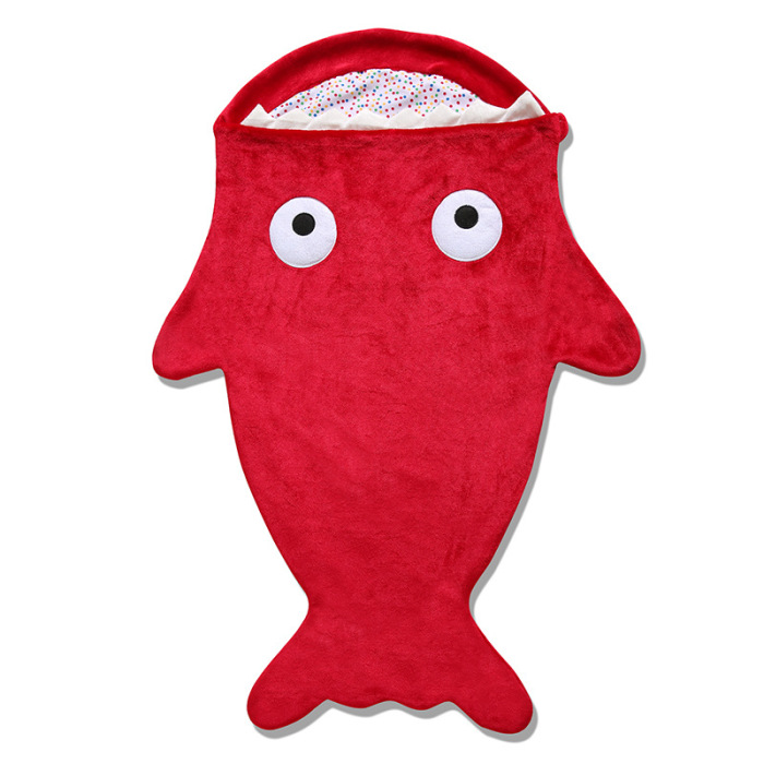 Infant sleeping bag shark anti kick thickened flannel strange new creative products Infant sleeping bag shark anti kick thickened flannel strange new creative products