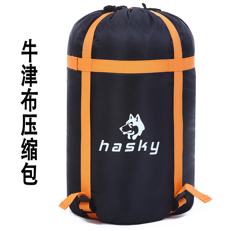 Sled dog outdoor waterproof nylon cotton plaid flannel widened thickened cotton sleeping bag