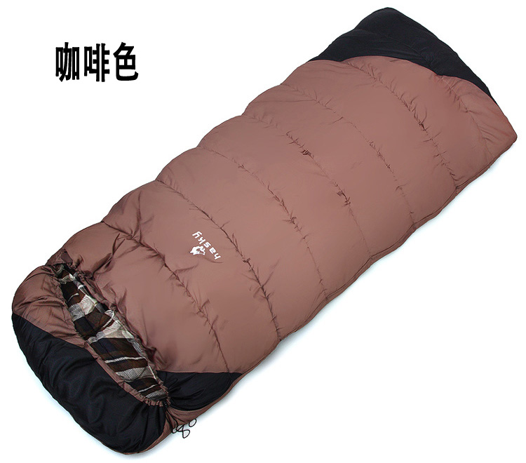 Sled dog outdoor waterproof nylon cotton plaid flannel widened thickened cotton sleeping bag Sled dog outdoor waterproof nylon cotton plaid flannel widened thickened cotton sleeping bag
