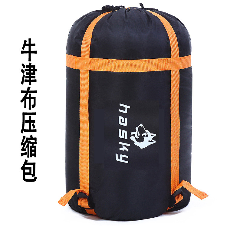 Sled dog outdoor waterproof nylon cotton plaid flannel widened thickened cotton sleeping bag Sled dog outdoor waterproof nylon cotton plaid flannel widened thickened cotton sleeping bag