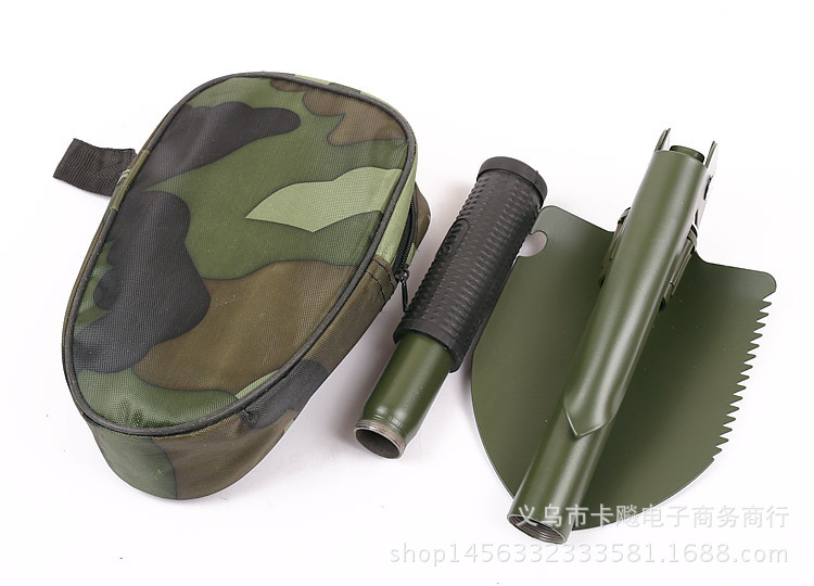 Camping Outdoor MultiFunction Folding Shovel Small Soldier ShovelPickaxe Camping Folding Shovel