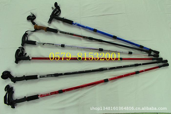 4 t-handle alpenstock ski stick aluminum trekking poles 4 t-handle alpenstock ski stick aluminum trekking poles