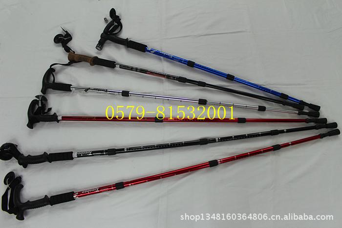 4 t-handle alpenstock ski stick aluminum trekking poles 4 t-handle alpenstock ski stick aluminum trekking poles