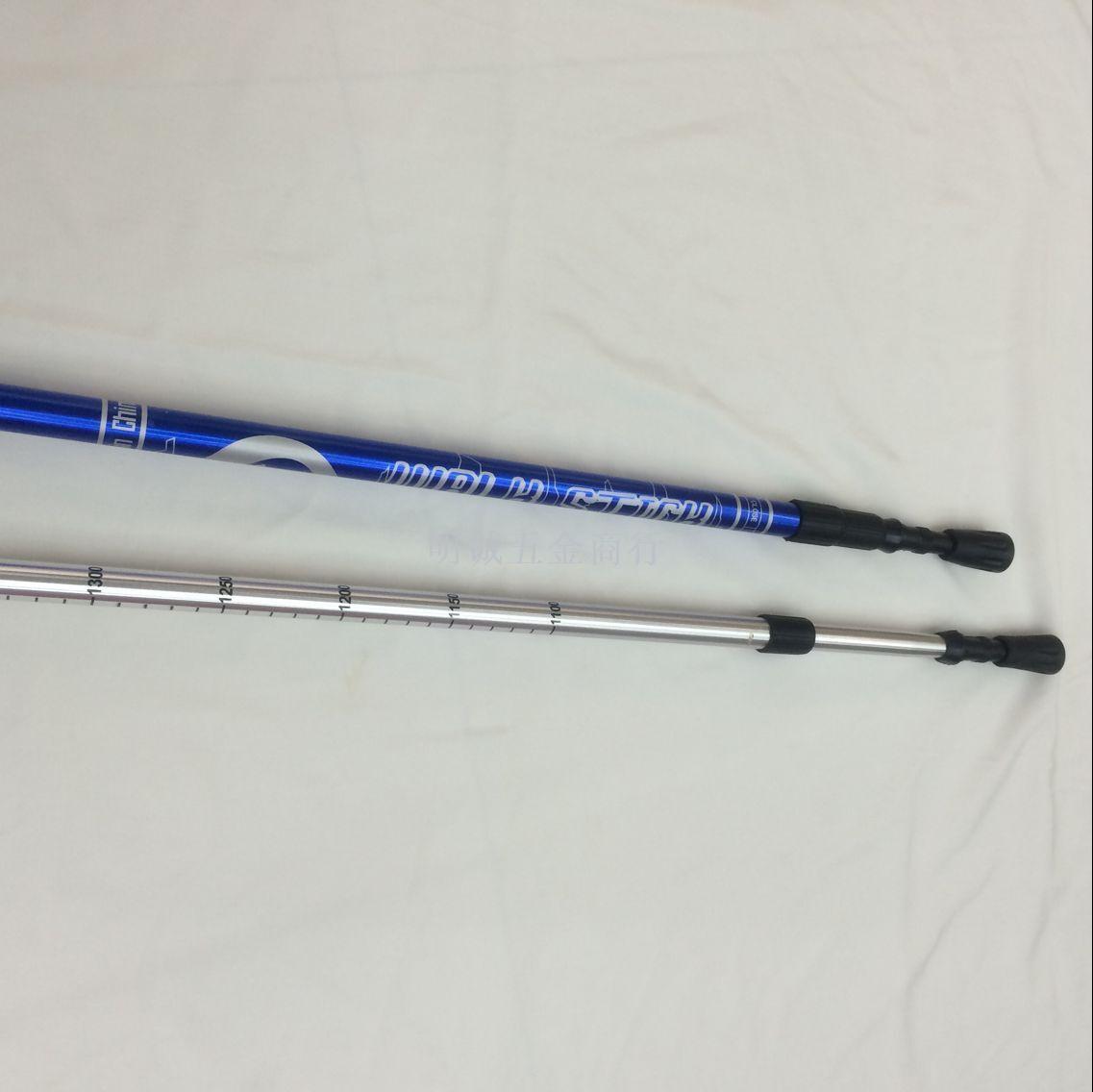 Three-section aluminum trekking pole cane walking stick t bent shank ultra light travel outdoor old hiking sticks Three-section aluminum trekking pole cane walking stick t bent shank ultra light travel outdoor old hiking sticks