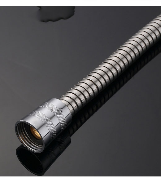 Stainless Steel Explosion-Proof Pull Shower Hose Bathroom Water Pipe Shower Pipe Nozzle Hot Water Pipe Bathroom Bath Pip