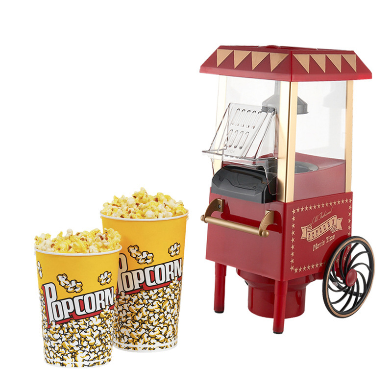 Classic Car Popcorn Machine Electric Small Particles Maize Bulking Machine 110-220V Kitchen Small Appliances