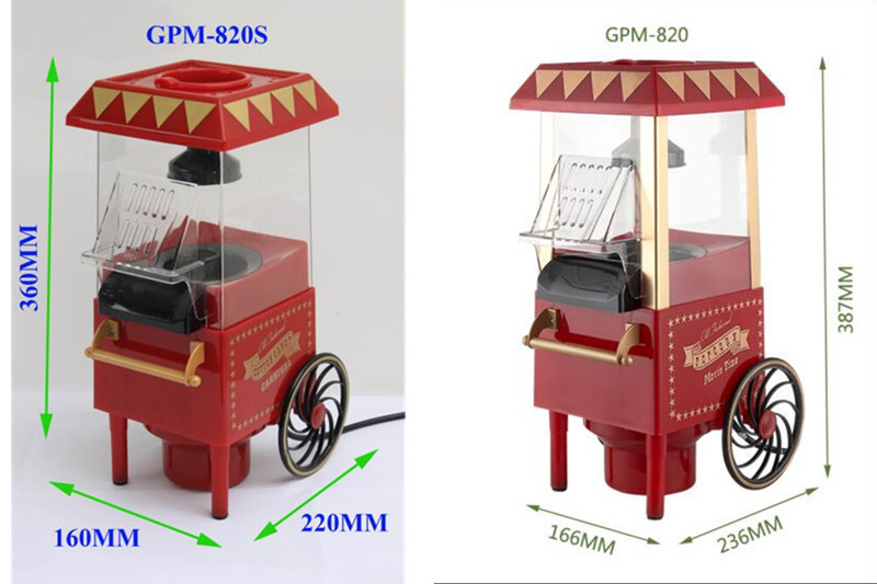 Classic Car Popcorn Machine Electric Small Particles Maize Bulking Machine 110-220V Kitchen Small Appliances