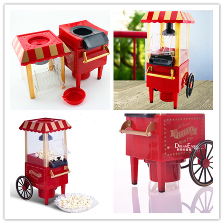 Classic Car Popcorn Machine Electric Small Particles Maize Bulking Machine 110-220V Kitchen Small Appliances