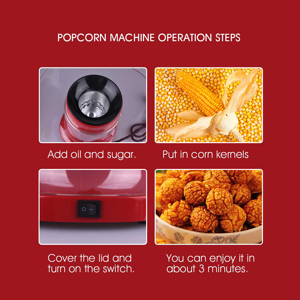 DSP domestic children&#039;s automatic popcorn machine popcorn machine popcorn machine gifts wholesale European rules