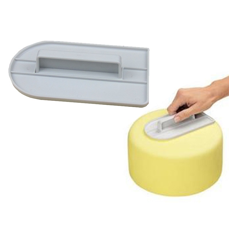 Paper Card-Mounted round Head Noodle Cake Surface Cream Spatula Press Plate Spatula Practical Gadgets