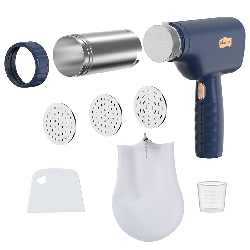 Noodle Press Machine Household Handheld Wireless Stainless Steel Noodle Pressing Barrel