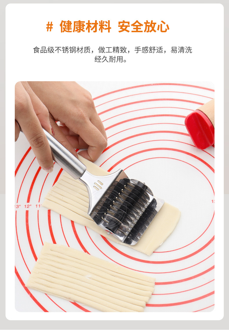 Stock Stainless Steel Dough Cutting Machine Manual Dough Scraper MultiFunction Noodle Press Noodle Slitter Kitchen Tool Stock Stainless Steel Dough Cutting Machine Manual Dough Scraper MultiFunction Noodle Press Noodle Slitter Kitchen Tool