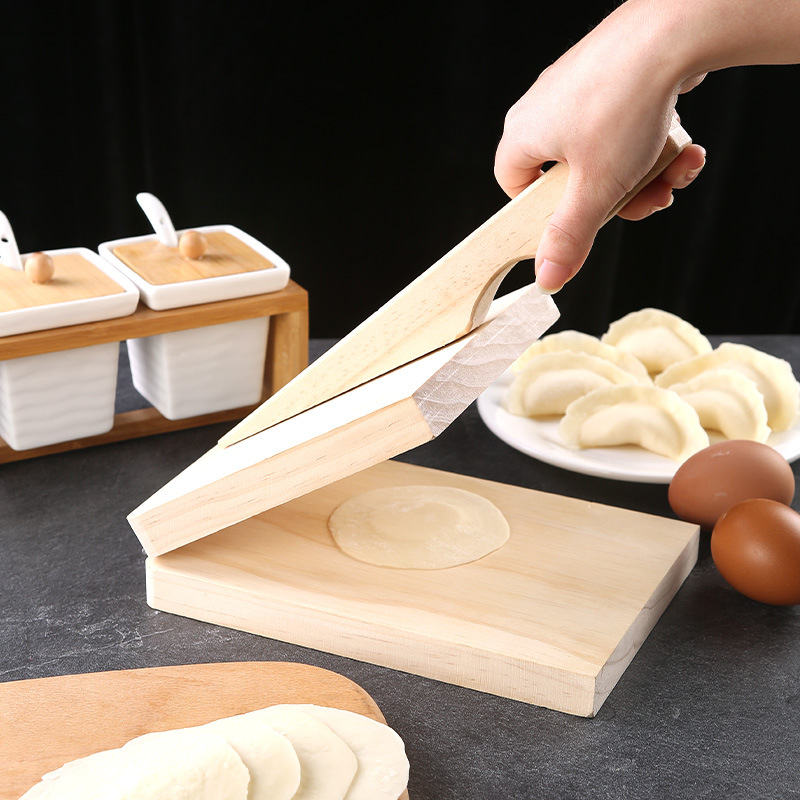 Press Device Winter Solstice Rice Dumpling Mold Wood Rice Cake Dumpling Wrapper Press Noodle Kit Dumpling Wrapper Device