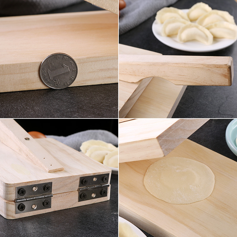 Press Device Winter Solstice Rice Dumpling Mold Wood Rice Cake Dumpling Wrapper Press Noodle Kit Dumpling Wrapper Device