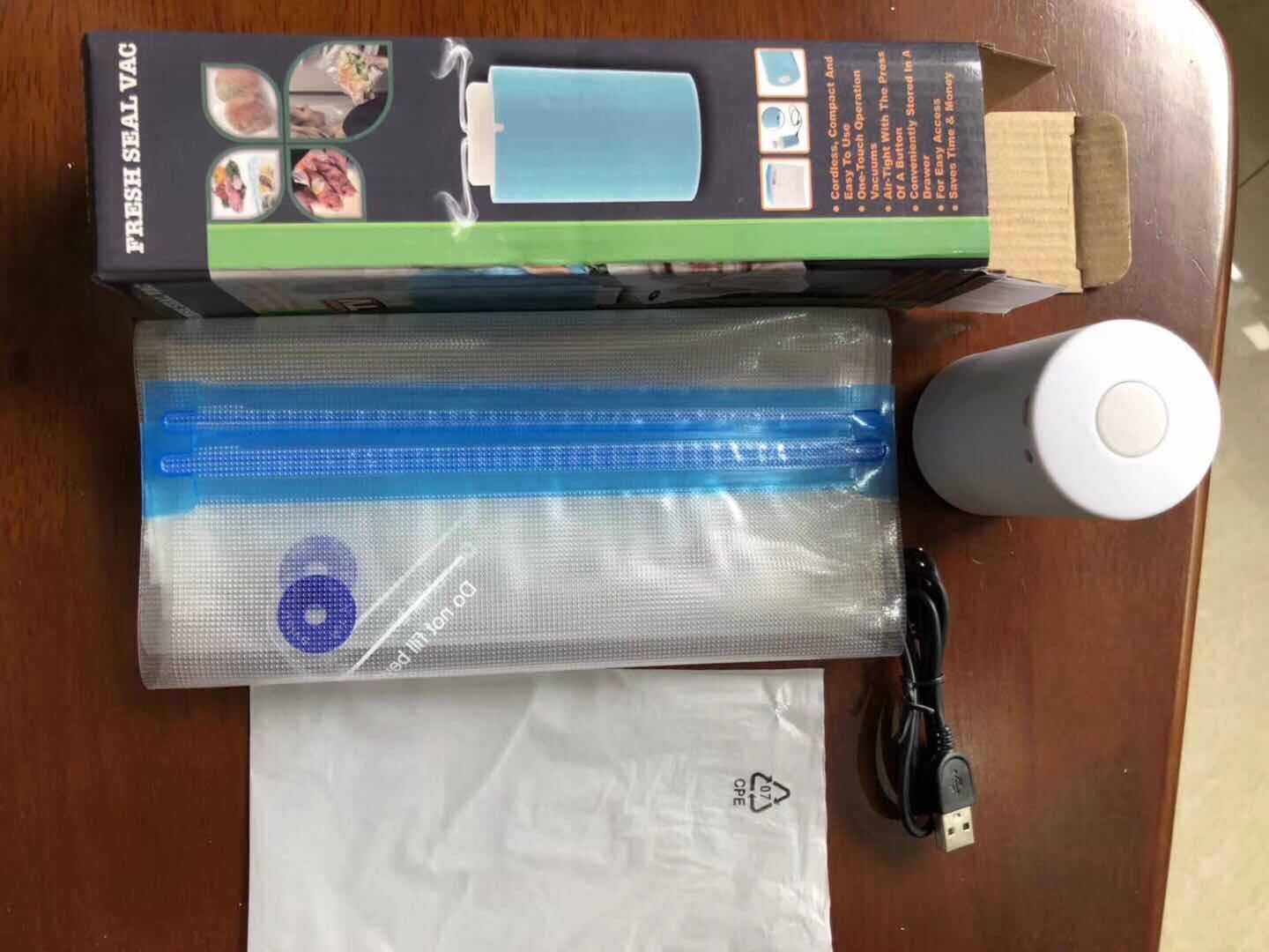 Mini Vacuum Machine Household Vacuum-Packaging Machine Outdoor Portable Travel Storage Vacuum Compression Bag Air Pump
