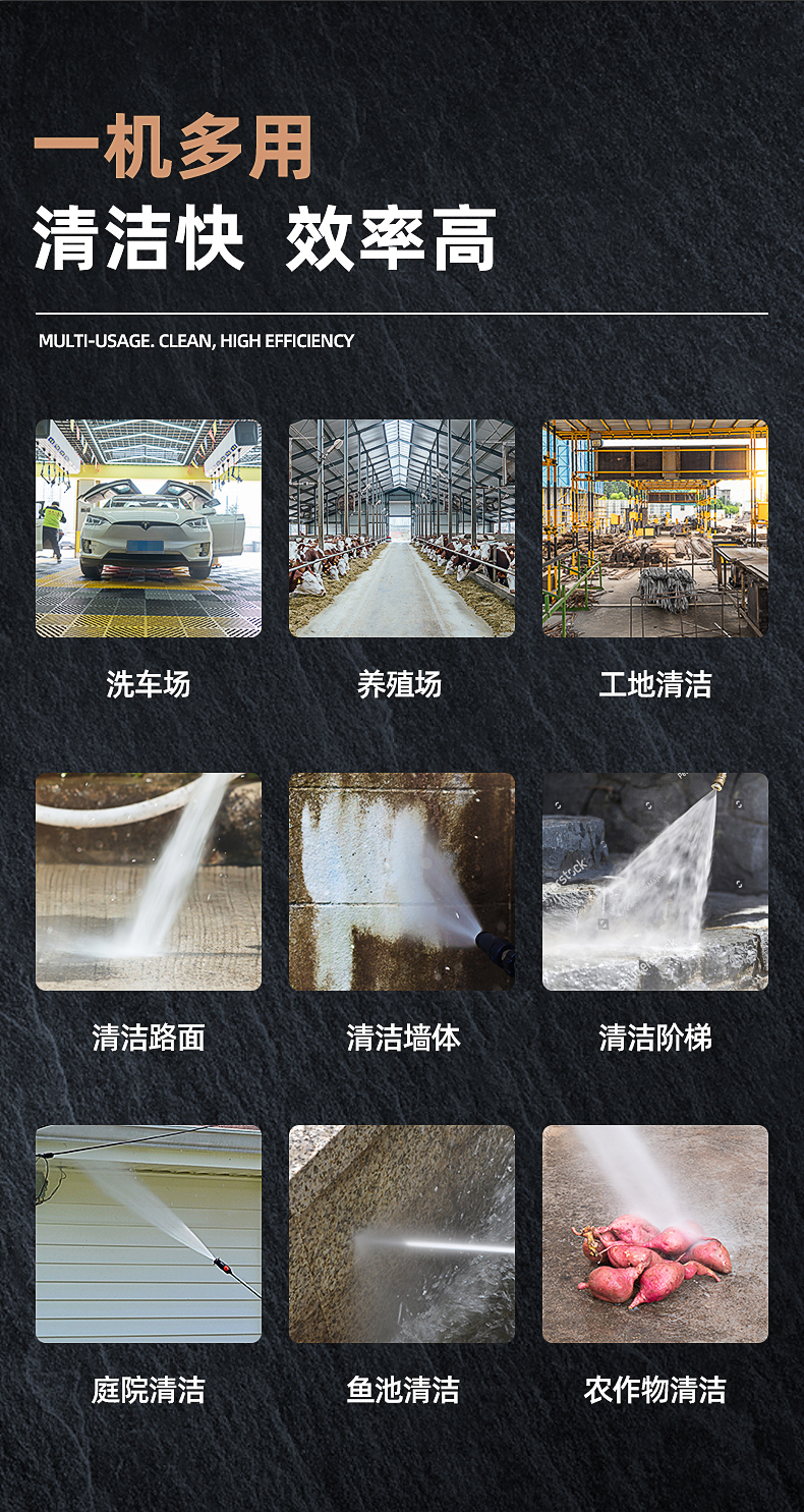 Machine High Pressure Water Pump 220V Home Tool Grab Brush Car High Power Water Gun Commercial Cleaning Industry 9100w Machine High Pressure Water Pump 220V Home Tool Grab Brush Car High Power Water Gun Commercial Cleaning Industry 9100w
