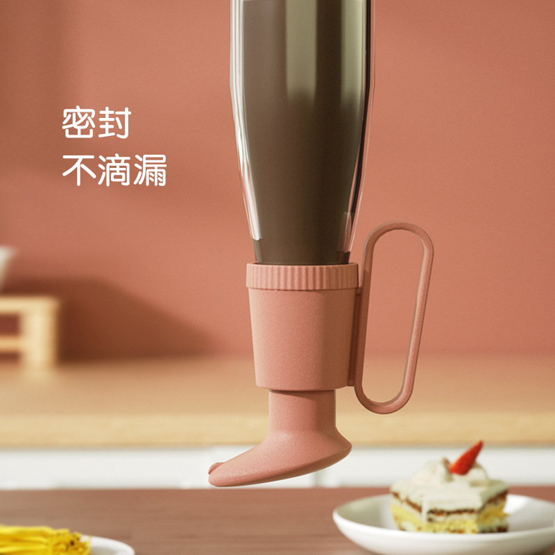 Squeezing Machine Kitchen MultiFunctional Spice Jar Pump Head Universal Quantitative Extrusion Nozzle Pressing Utensil
