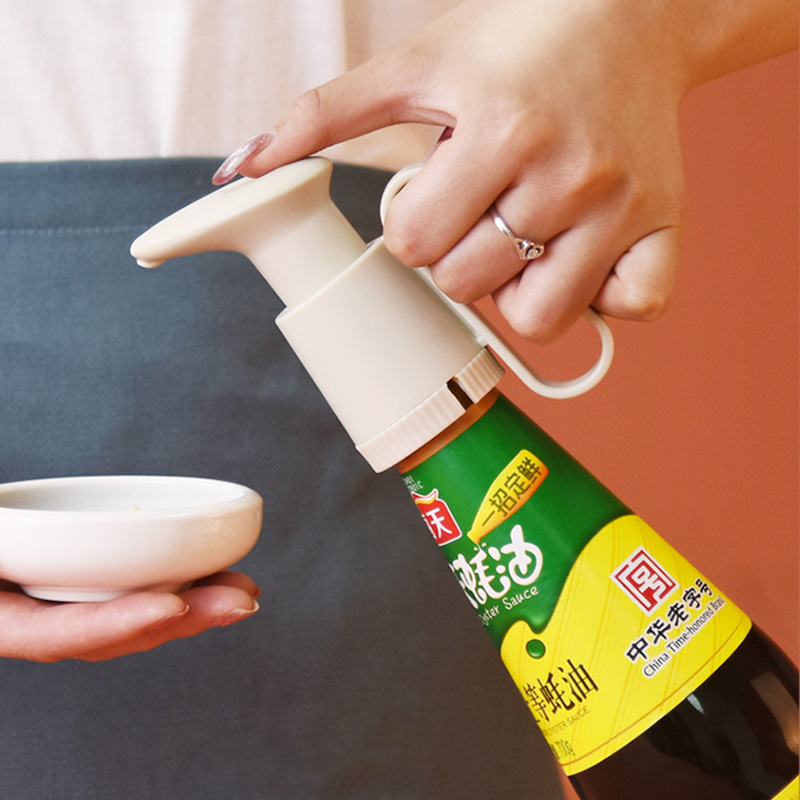Squeezing Machine Kitchen MultiFunctional Spice Jar Pump Head Universal Quantitative Extrusion Nozzle Pressing Utensil
