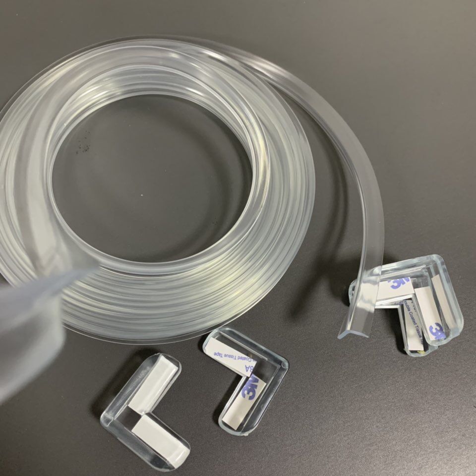 Safety Bumper Strip Table Table Edge Sticker Covered PVC Soft Corner Protector AntiCollision Protection Corner