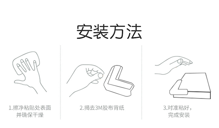Anti Collision  Bumper Table Corner Collision Head Protection Cornerite Anti-Collision Protection Bar Bump Proof