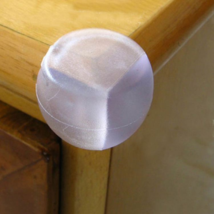 Infant Bumper Thick Transparent Cornerite Glass Tea Table Corner Guard Transparent Spherical Bumper Protection Sleeve